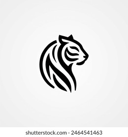 Tiger Design Logo Konzept, Vektorgrafik