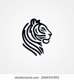 tiger design logo concept, vector