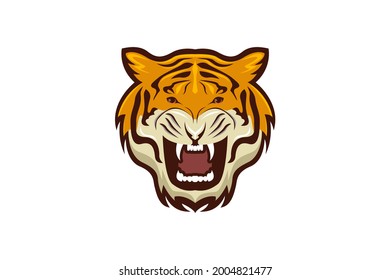 tiger drawing in vector form