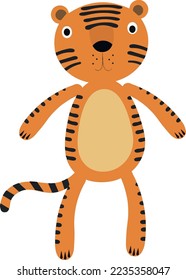 tigre dibujado al estilo de las caricaturas