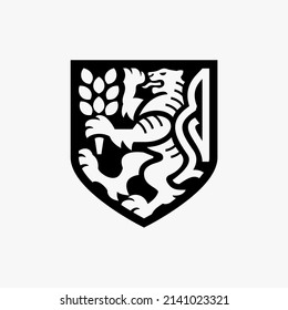 Tiger emblem, vector symbol design