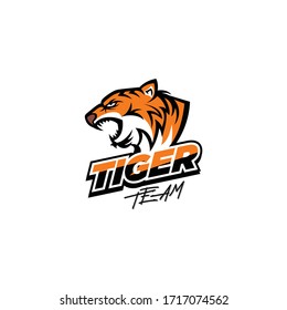 Tiger Esport Logo Design Illustration Stock Vector (Royalty Free ...