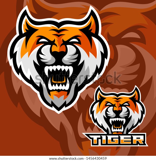 Tiger Esport Logo Design Vector Stock Vector (Royalty Free) 1456430459 ...