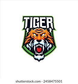 tiger esport mascot design logo