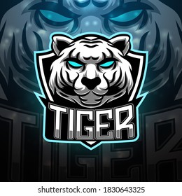 Tiger esport mascot logo design