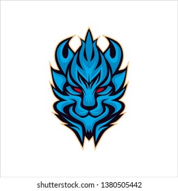 tiger e-sports logo gaming mascot