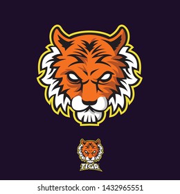 Tiger eSports Mascot Logo illustration