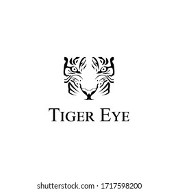 tiger eye logo. tribal tattoos. t-shirt design. cover .etc