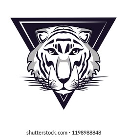 Tiger face cool sketch