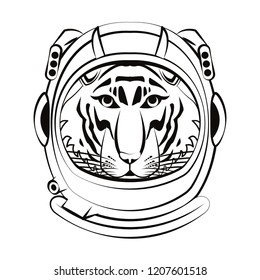 Tiger face cool sketch