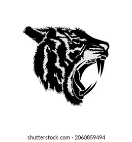 Tiger Face Head Vector Tribal Design Inspiration