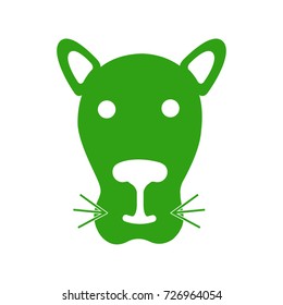 tiger face icon vector