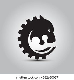 Tiger face logo