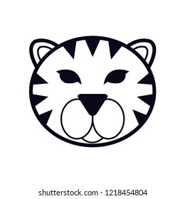 Tiger face logo design