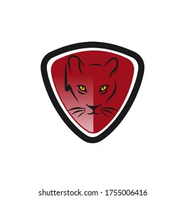 Tiger face logo emblem template mascot symbol for business or shirt design. Vector Vintage Design Element.EPS 10