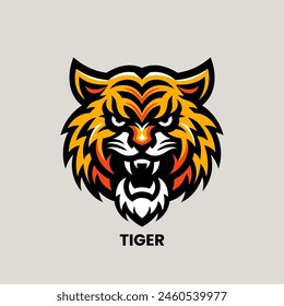 Tiger Face Logo Mascot or Vector Illustration