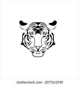tiger face logo vector template