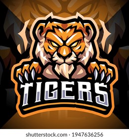 Tiger Face Mascot Logo Design