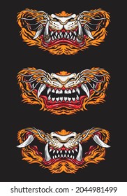 Tiger Face Mask  Vintage Design