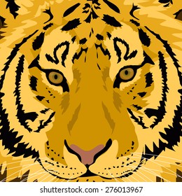 tiger face vector