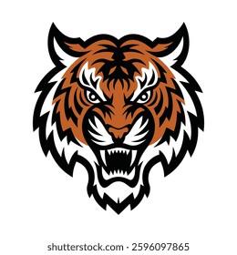 Tiger face vector, Tiger art vector design