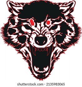 ilustración de arte vectorial de cara de tigre 