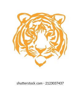 Tiger face vector illustration design