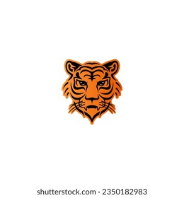 tiger face vector illustration for icon,symbol or logo. tiger template logo. animal logo