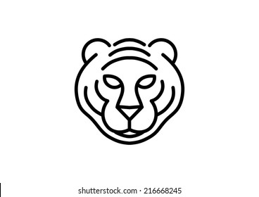 Tiger Face Vector Logo