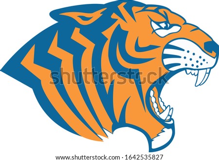 tiger face vector logo icon
