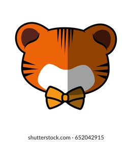 Tiger faceless cartoon