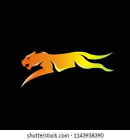 Tiger Fast Logo Sport Stock Vector (Royalty Free) 1143938390 | Shutterstock