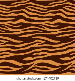 Tiger fur  background or texture. Vector illustration