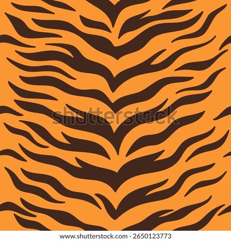 Tiger fur seamless pattern design