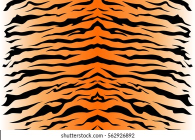 Tiger fur texture repeated seamless pattern print orange white black