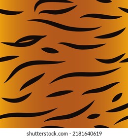 Tiger fur texture. Seamless pattern. Cartoon style
