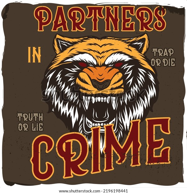 CHOPPER MONSTER CAMISETA TIGER GIMME DANGER main image 1