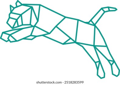 Tiger. Tiger geometric vector. Tiger geometric design