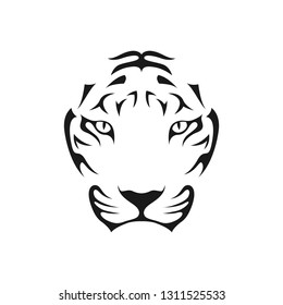 Tiger Head Abstract Image Symbol Illustration