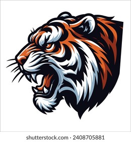 Tiger head , Tiger angry head vector