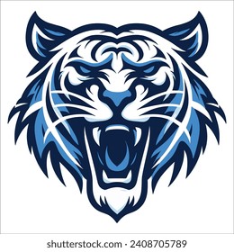 Tiger head , Angry Tiger vector logo