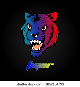 tiger head animal vector logo