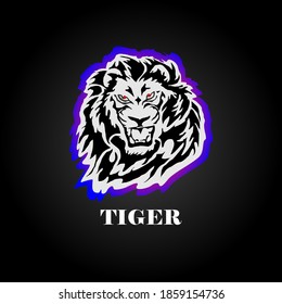 tiger head animal vector logo
