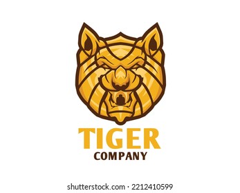 Tiger Head Animal Wild Logo