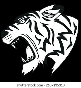 Estilo De Dibujo De Mano Negra Y Blanca Para El Logotipo De Tatuaje Ilustración Del Vector Etc