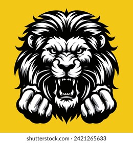 Ilustración del logotipo vectorial del estilo de boxeo de la cabeza del tigre. Se trata de un archivo de pasos vectoriales de alta calidad editable e imprimible.