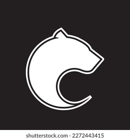 tiger head circle logo icon vector image