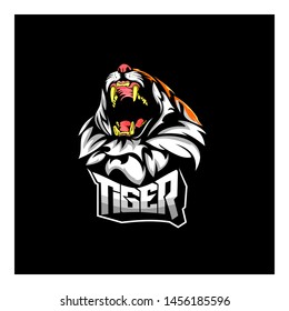 tiger head concept initial logo