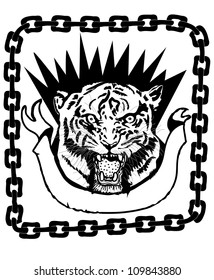 tiger head crest