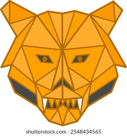 Tiger Head Design, Tiger Face vector.